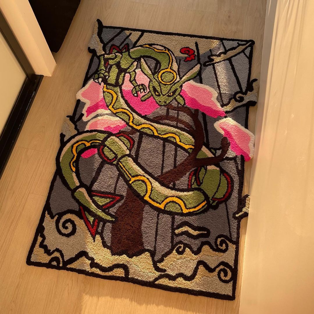 Rayquaza Pokemon Rug