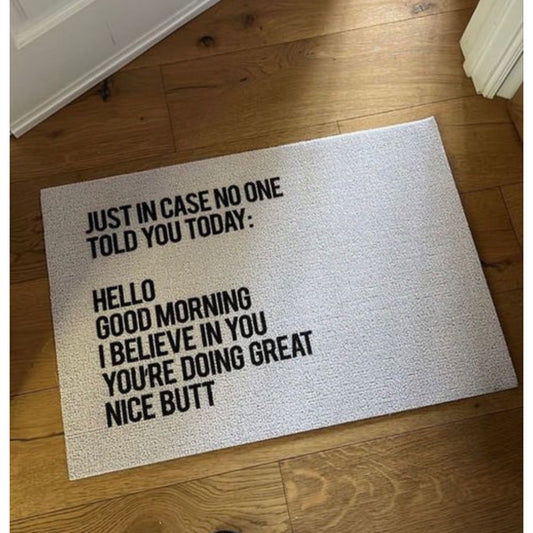 Funny Text Doormat