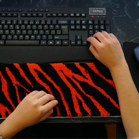 Tiger Striped Keyboard Rug