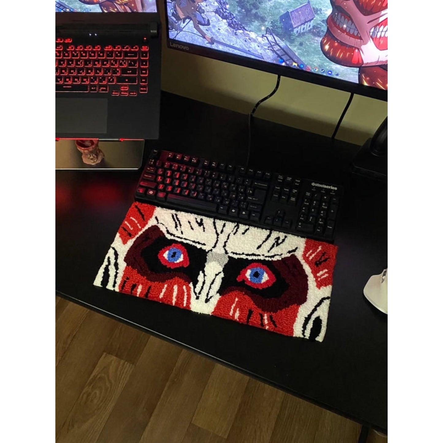 Attack on Titan Keyboard Rug