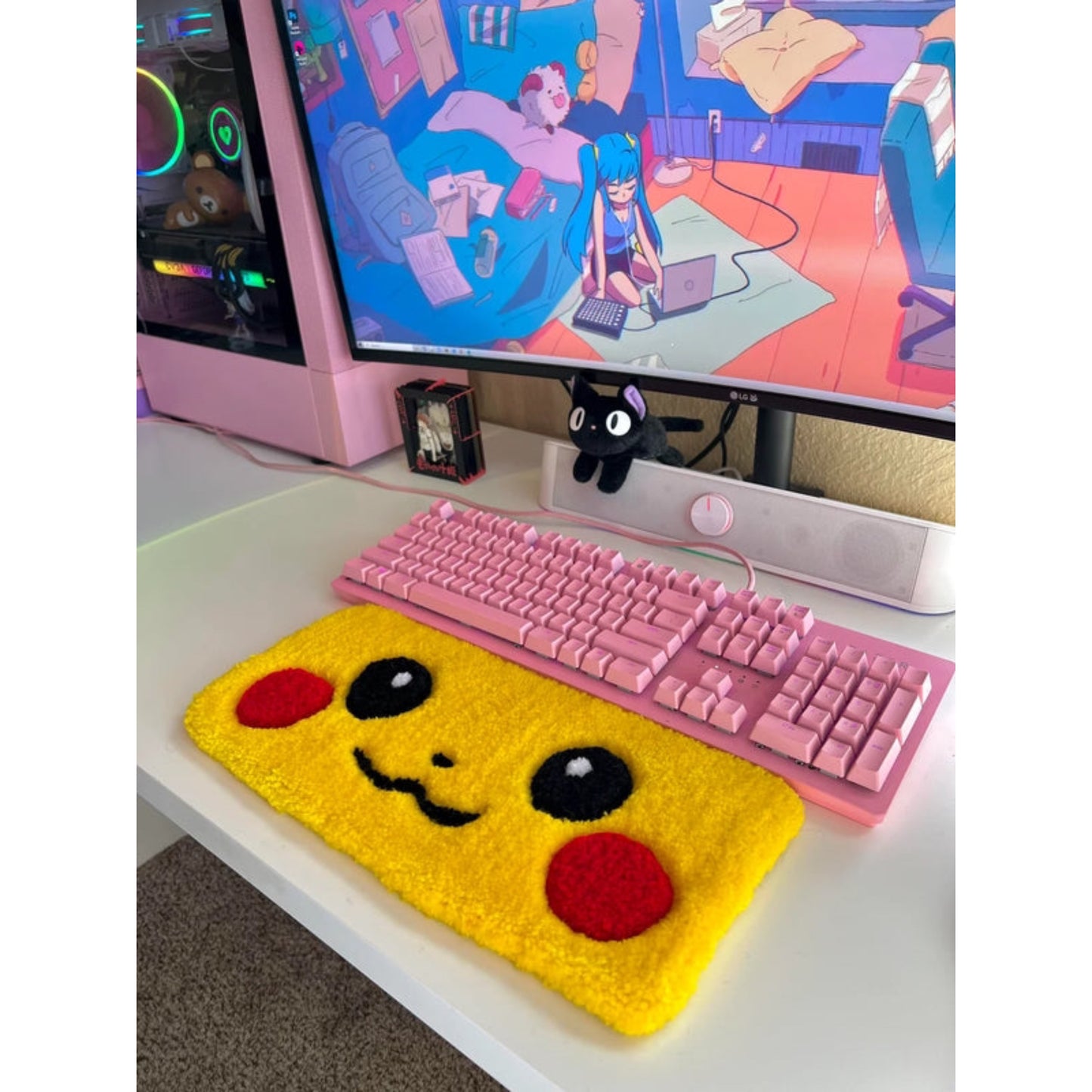 Pikachu Keyboard Rug