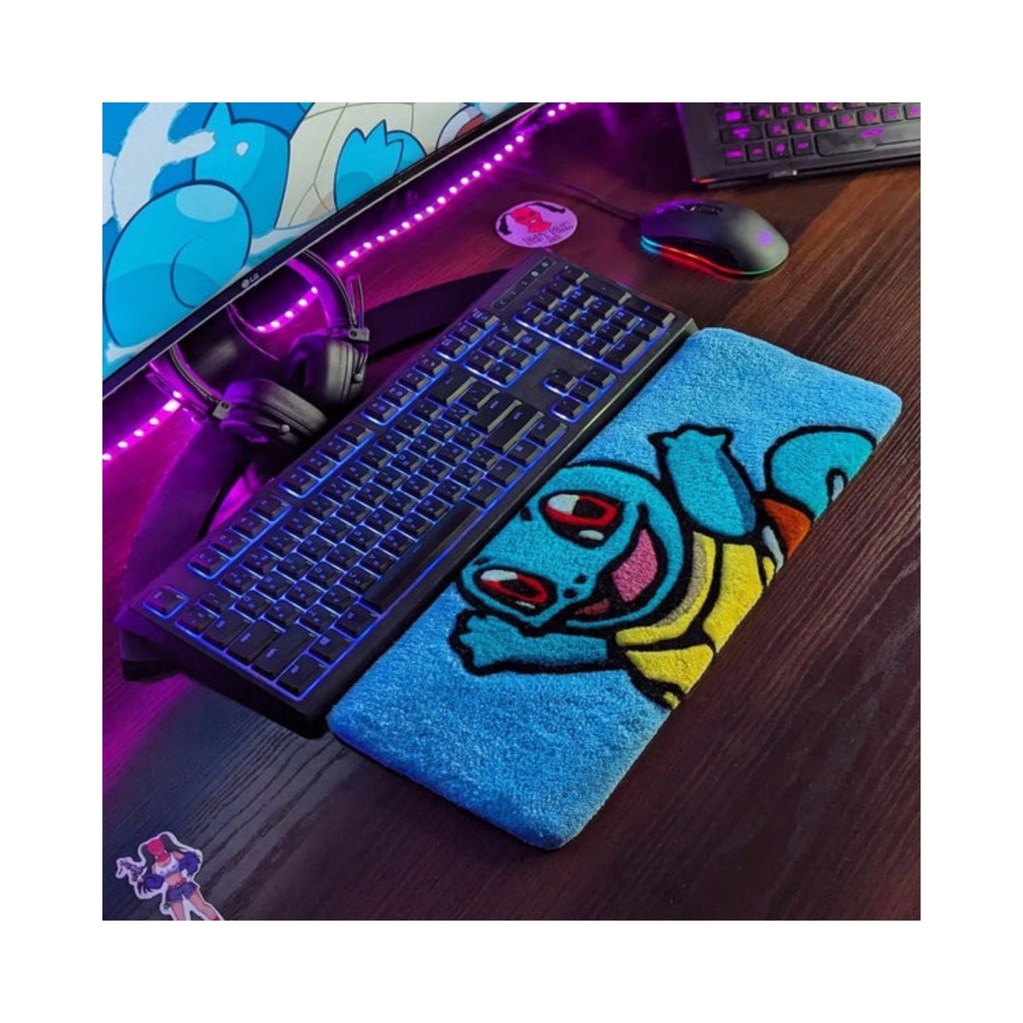 Squirtle Keyboard Rug