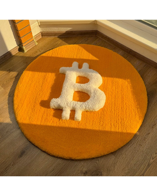 Fluffy 3D Bitcoin Rug