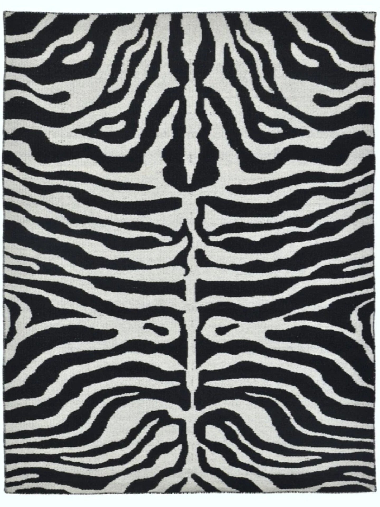 Black and White Reversible Rug