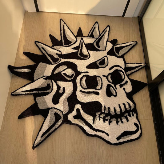 Cool Skull Hand Tufted Rug