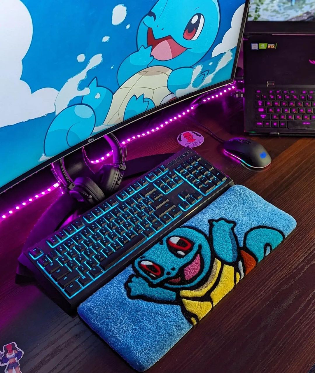 Squirtle Keyboard Rug