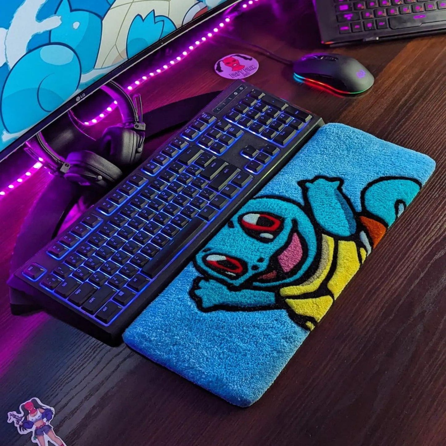 Squirtle Keyboard Rug