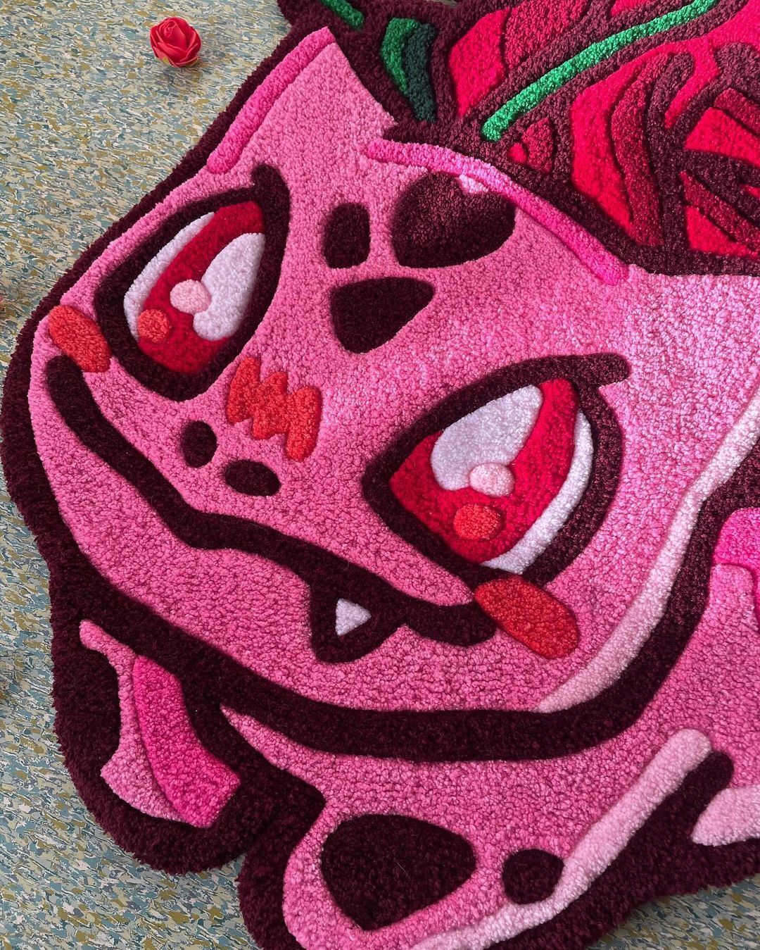 Pink Bulbasaur Rug