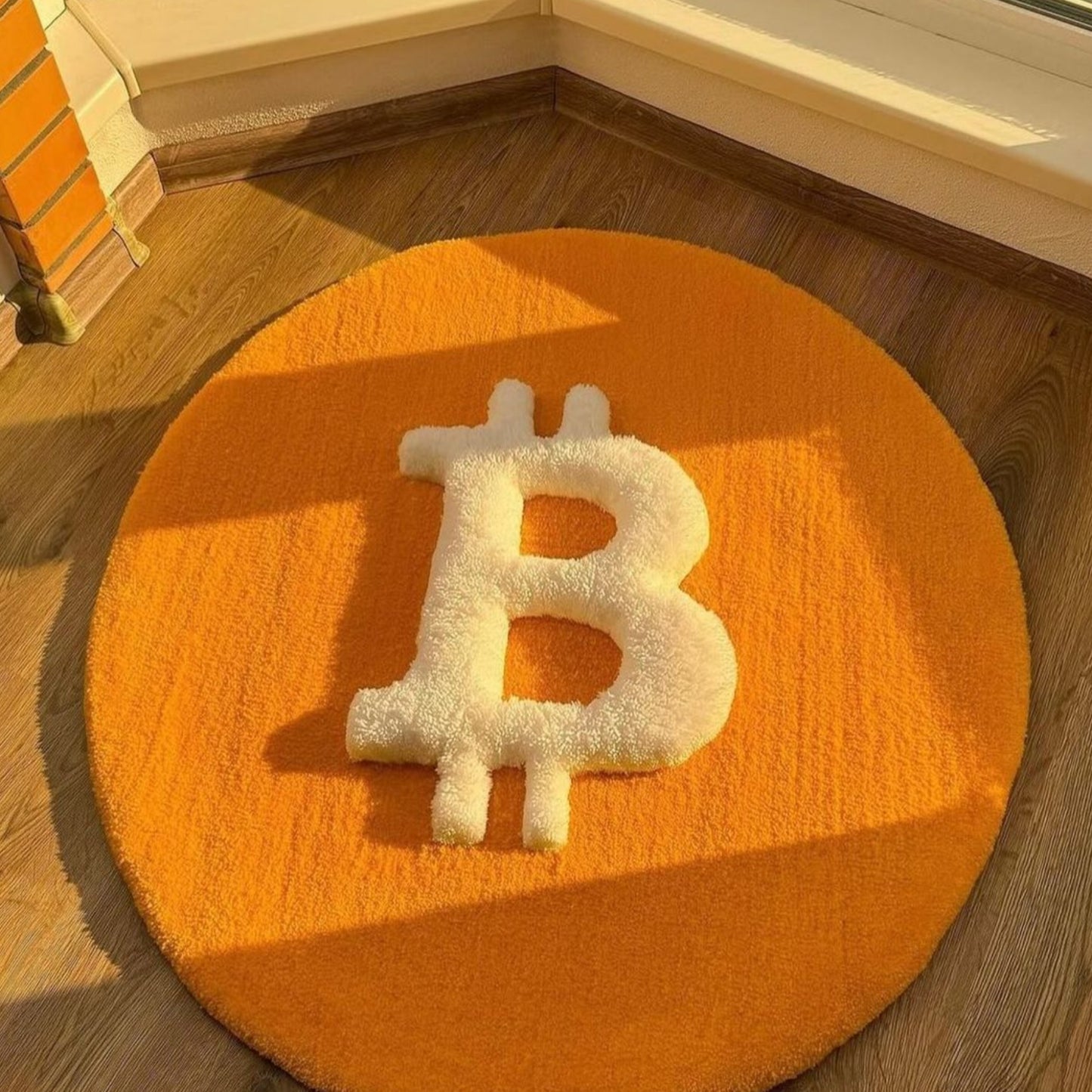 Fluffy 3D Bitcoin Rug