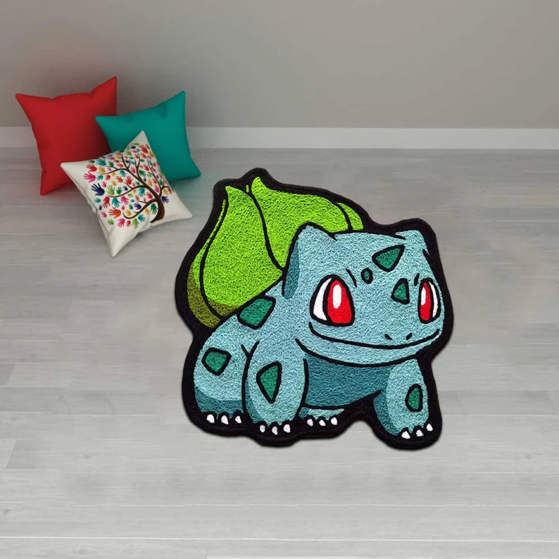 Bulbasaur Pokemon Hand Tufted Rug