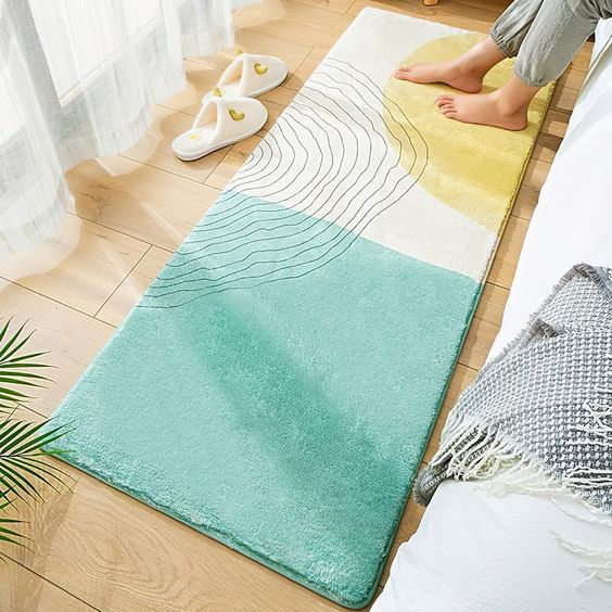 Colorful Pattern Bedside Rug