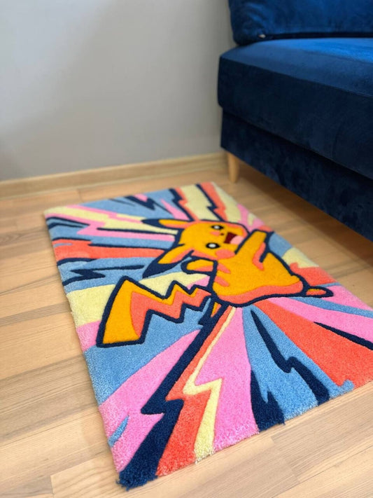 Colorful Pikachu Rug