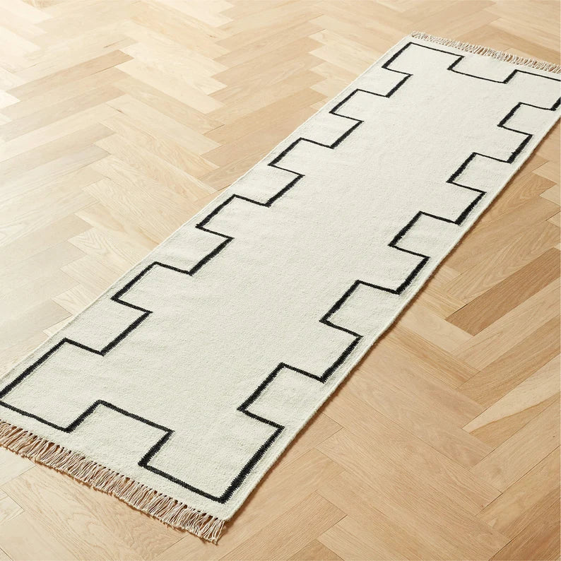 Cotton Bedside Runner Rug