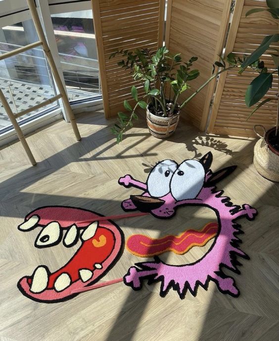 Courage the Cowardly Dog 3D Rug