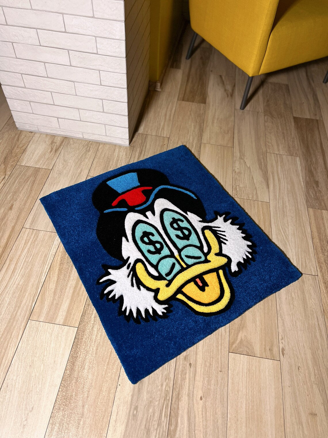 Blue Donald Duck Rug