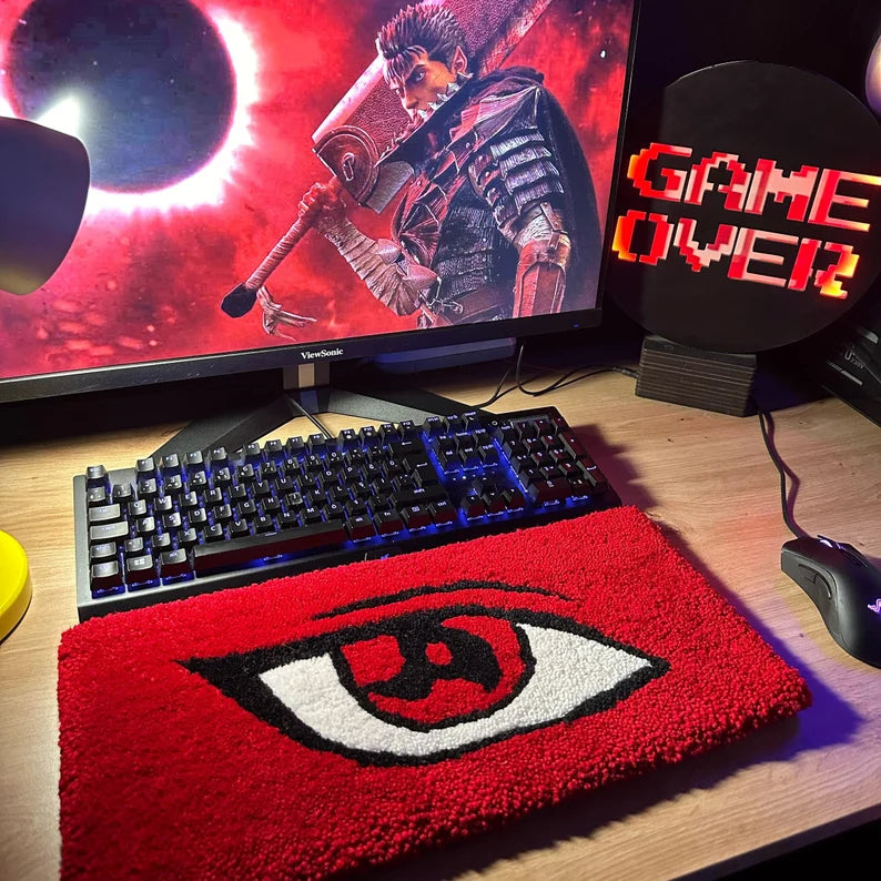 Red Eye Keyboard Rug