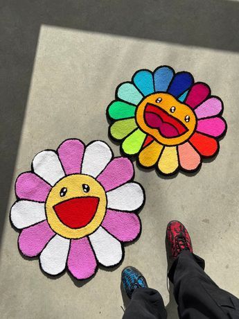 Smilie Flower Rug