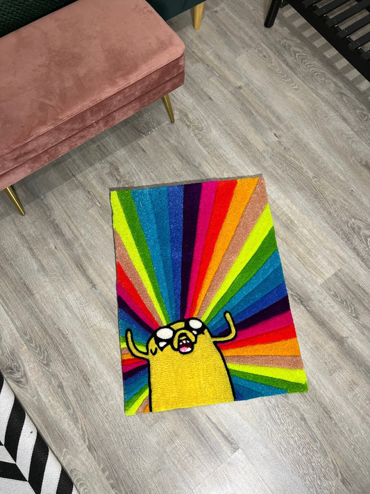 Adventure Time Rainbow Jake Rug