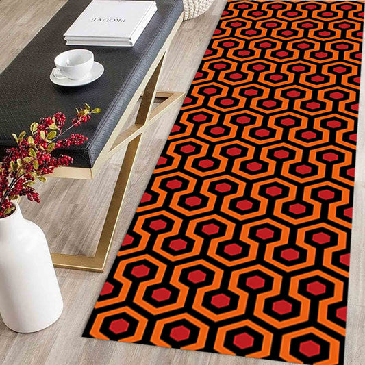 Orange Shining Bedside Rug