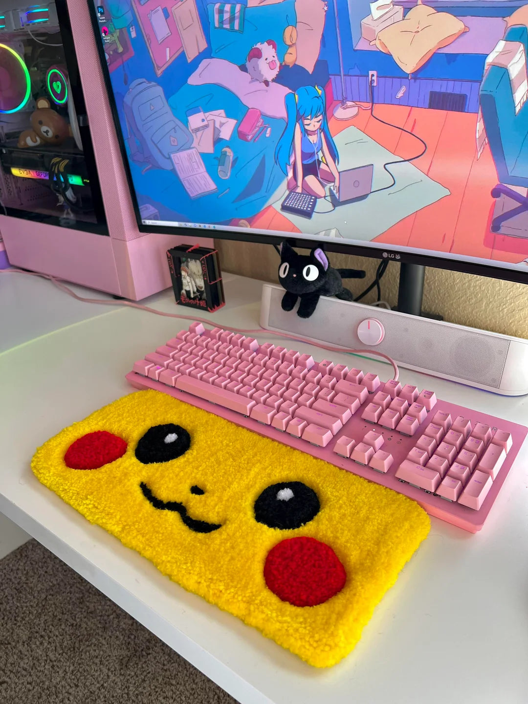 Pikachu Keyboard Rug