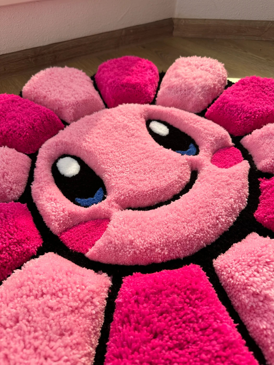 Pink Flower Rug