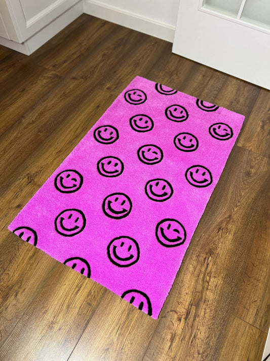 Purple Smilies Rug