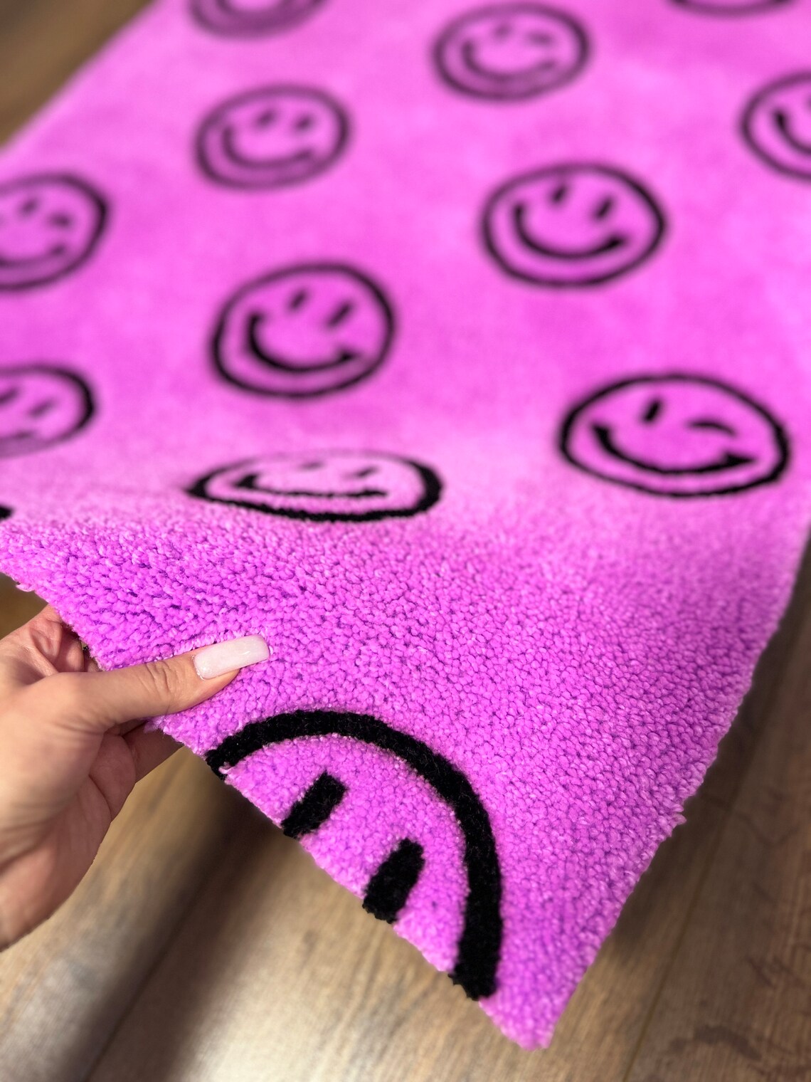 Purple Smilies Rug