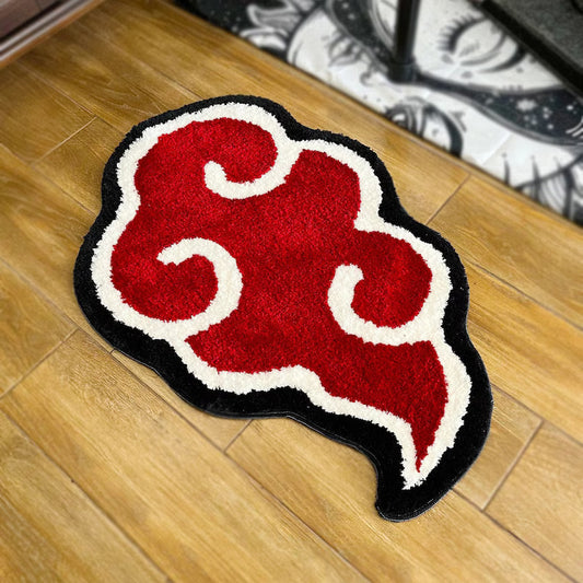 Red Cloud Hand Tufted Anime Rug