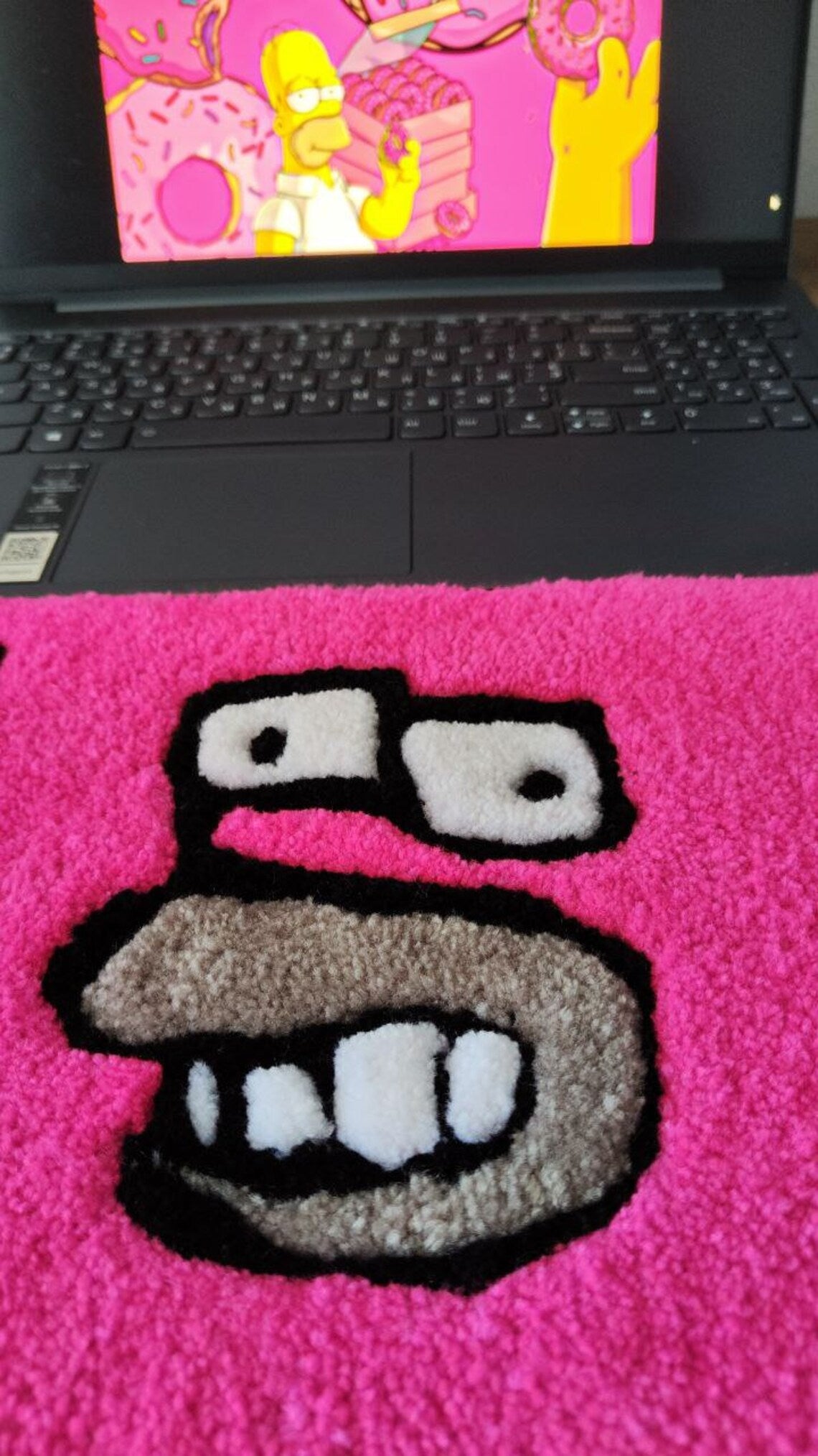 Simpson Pink Keyboard Rug