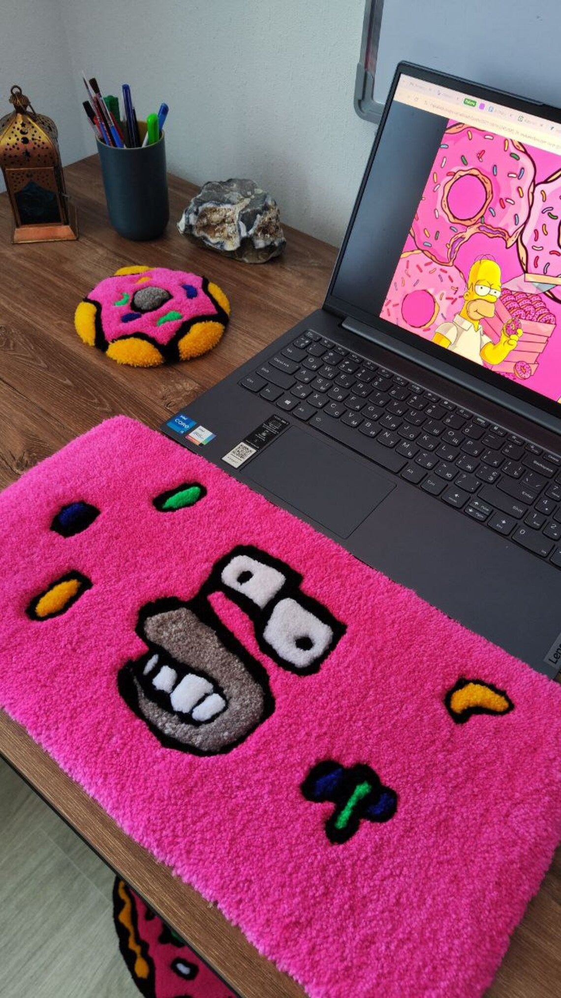 Simpson Pink Keyboard Rug