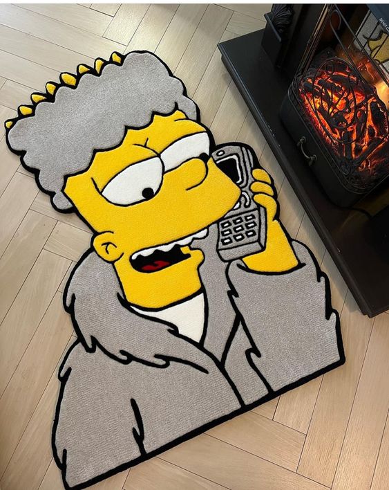 Simpsons Phonecall Rug