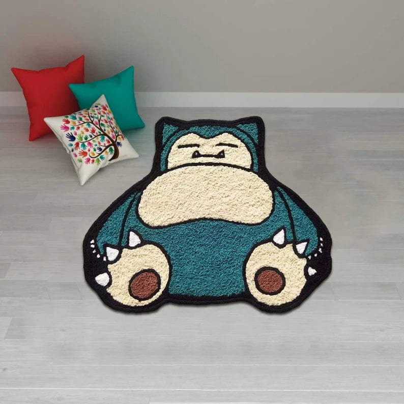 Snorlax Pokemon Hand Tufted Rug