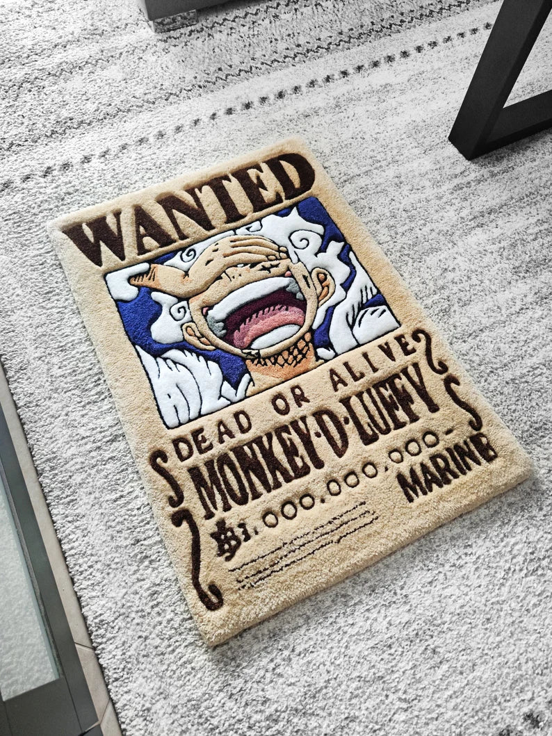 Wanted Monkey D. Luffy Rug