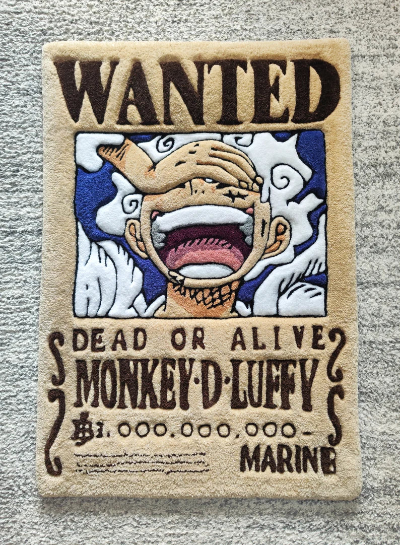 Wanted Monkey D. Luffy Rug