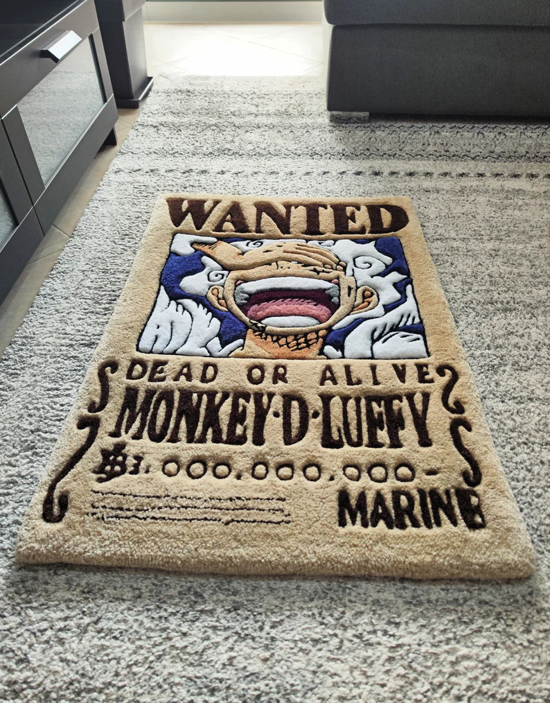 Wanted Monkey D. Luffy Rug