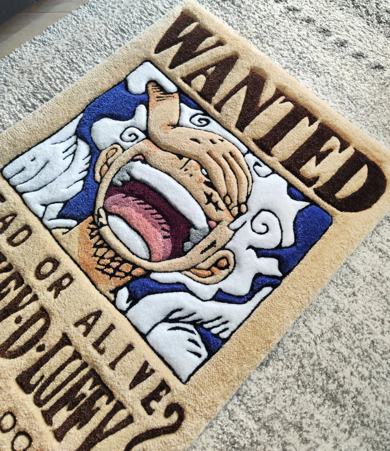 Wanted Monkey D. Luffy Rug